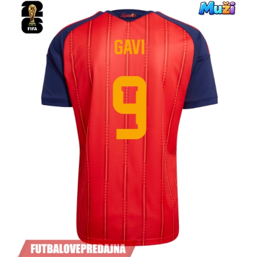 Lacne Muži Futbalové dres Španielsko Paez Gavi #9 MS 2026 Krátky Rukáv - Domáci